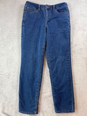 Bit & Bridle Fleece Lined Jeans sz 8 Horses Equestrian Western Riding Barn EUC